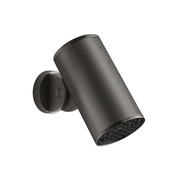 Gessi Spotwater Diamantato pomme de douche mural - Black Metal Brushed PVD - fonction pluie