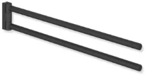 Hewi 162 porte-serviette, doublee, revêtement poudré, noir mat