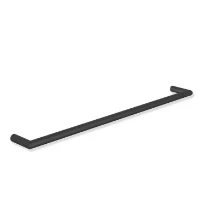 HEWI porte-serviette 600mm,revêtu poudre, noir mat