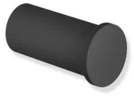 Hewi systeem 162 enkele haak - gepoedercoat - zwart mat