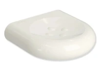 Hewi 477 porte-savon ,petit, sans trou d'écoulement, blanc pur