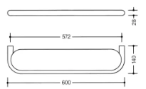 HEWI tablette avec insert blanc mat blanc pur