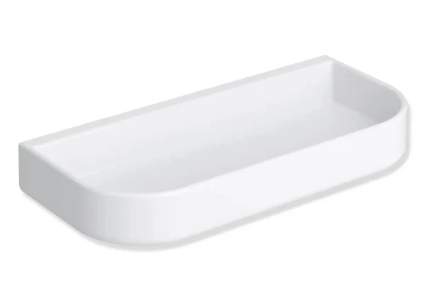 HEWI tablette avec deux trous d'écoulement,amovible,blanc de sécurité