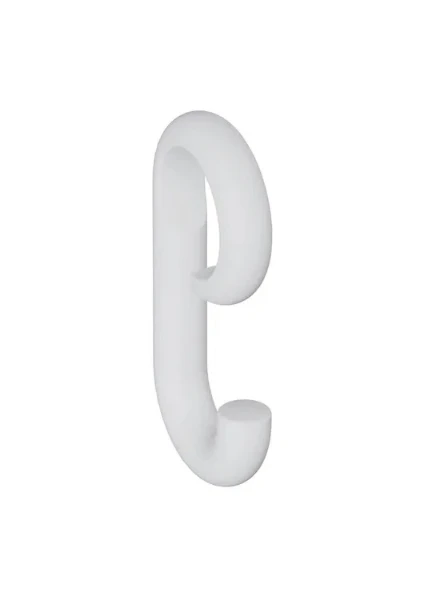 HEWI kapstokhaak,verschuifbaar voor ø33mm, edition mat, signaalwit