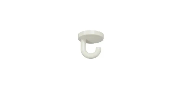 HEWI crochet ,ø40mm, p.montage mural ou sous un rayonnage, blanc pur