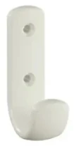 HEWI crochet pour vestiaire ,72x22x47mm blanc pur