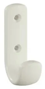 HEWI crochet pour vestiaire ,72x22x47mm blanc pur