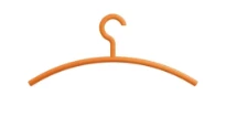 HEWI cintre ,ø15,crochet pivot,s`adapte aux tubes 33 et 40mm, orange pur