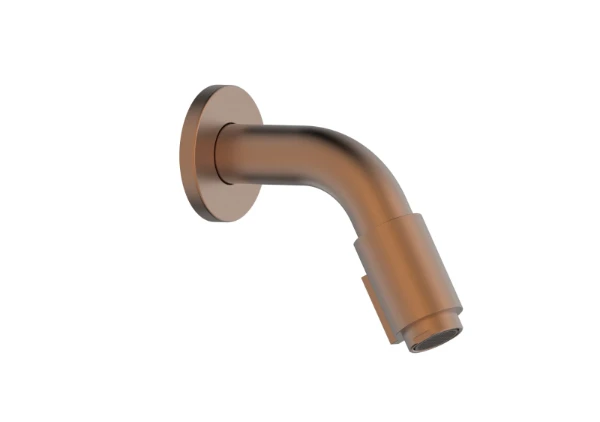 Procasa Vivo koudwaterkraan 110 mm - wandmodel - Brushed Copper PVD - koper mat PVD