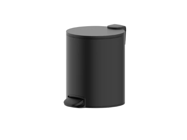 Procasa Vivo afvalemmer met pedaal 205 mm - zwart mat PVD