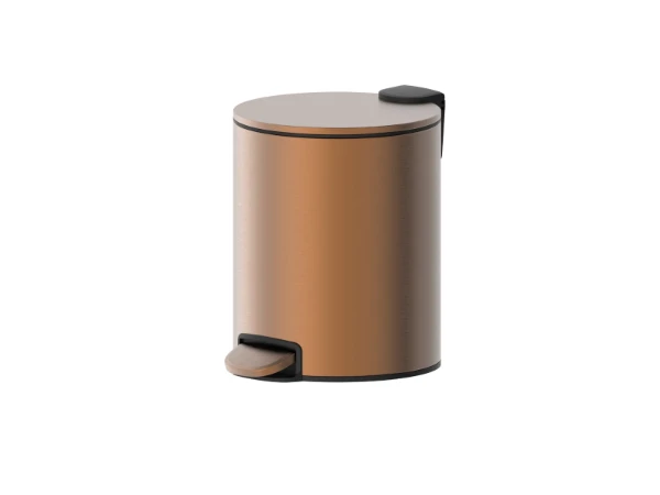 Procasa Vivo afvalemmer met pedaal 205 mm - Brushed Copper PVD - koper mat PVD