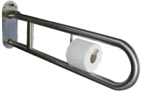 POIGNEE RELEVABLE 800 - 100 o 270 ! CM inox brosse avec plaque de fixation