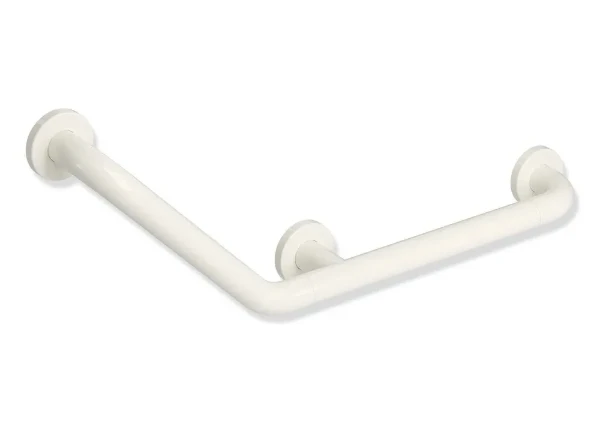 Hewi 801 L-barre main.coudée ,135° (45°barr. coudée),BM211.3,L-vrs, blanc pur
