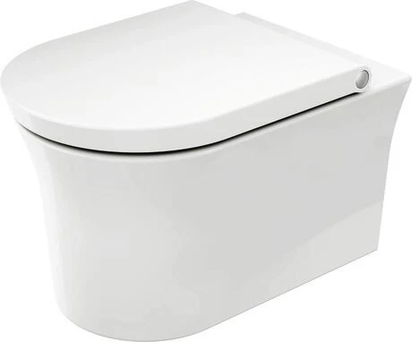 Duravit White Tulip toilette suspendue HygièneFlush 370 x 540 mm - blanc - sans rebord - fixation caché inclu