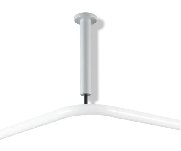 HEWI supp.fixé plafond ,A=var.,ø33, BM214,modèle spéc., blanc pur