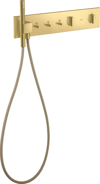 Axor ShowerComposition module thermostatique 540 x 110 mm - encastré - 3 fonctions - Bruhed Brass