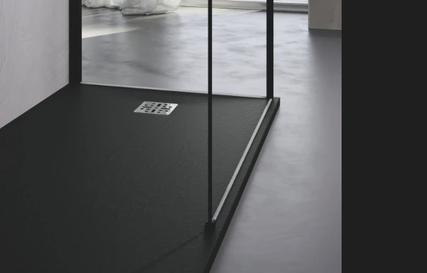 Novellini Novomatt receveur de douche 900 x 900 x 30 mm - zwart antraciet