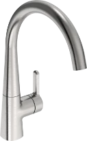 Hansa HansaDesigno Style mitigeur cuisine - levier lateral - inox