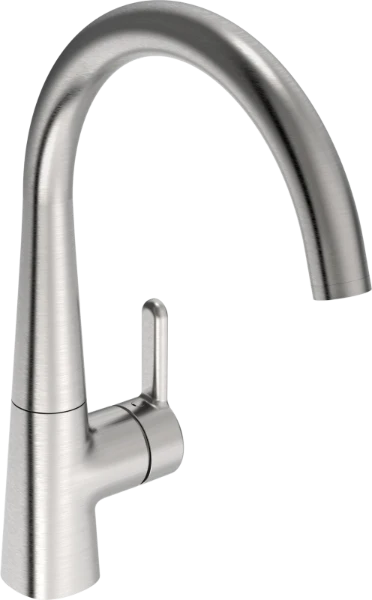 Hansa HansaDesigno Style mitigeur cuisine - levier lateral - inox
