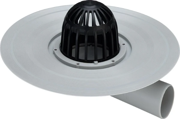 Viega Advantix terrasafvoer met bladvanger horizontale afvoer 50 mm