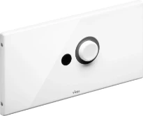 Viega Visign for Public 5 bedieningsplaat chroomnikkelstaal / alpine-wit