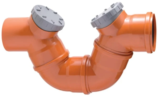 Eupen Eucarigid-RE PVC RIO siphon FF 110 x 110 mm - orange