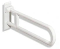 HEWI barre d`appui relev. a+,L=750mm,fixe blanc de sécurité