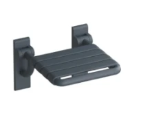 HEWI siège relevable ,B=345mm,L=408mm, ed. mat, gris anthracite