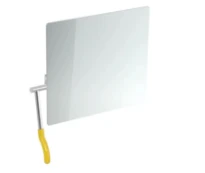 HEWI miroir inclinable ,levier gauche, LifeSystem, jaune moutarde