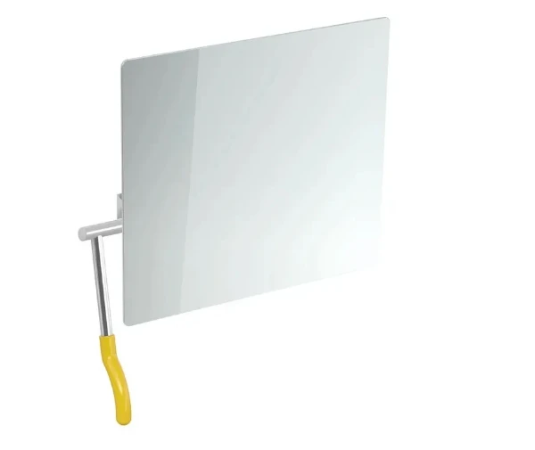 HEWI miroir inclinable ,levier gauche, LifeSystem, jaune moutarde