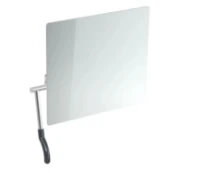 HEWI miroir inclinable ,levier gauche, LifeSystem, gris anthracite