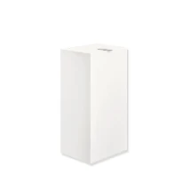 HEWI papierafvalemmer 25L met deksel, gepoedercoat, mat wit