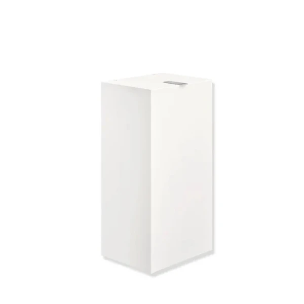 HEWI papierafvalemmer 25L met deksel, gepoedercoat, mat wit