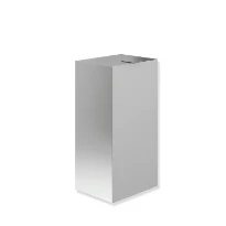 HEWI papierafvalemmer 25L met deksel, rvs