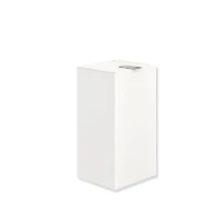 HEWI hygieneafvalcontainer,manueel, gepoedercoat, mat wit