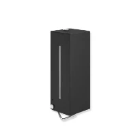 HEWI zeepdispenser, manueel,gepoedercoat mat zwart