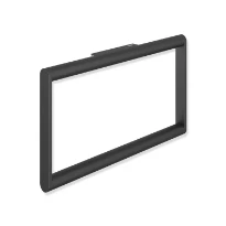 HEWI handdoekring 230mm,gepoedercoat mat zwart