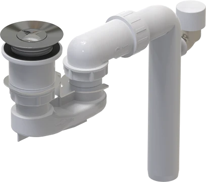 Villeroy & Boch ViFlow afvoer- en overloopgarnituur voor baden zonder zichtbaar overloopgat - wit