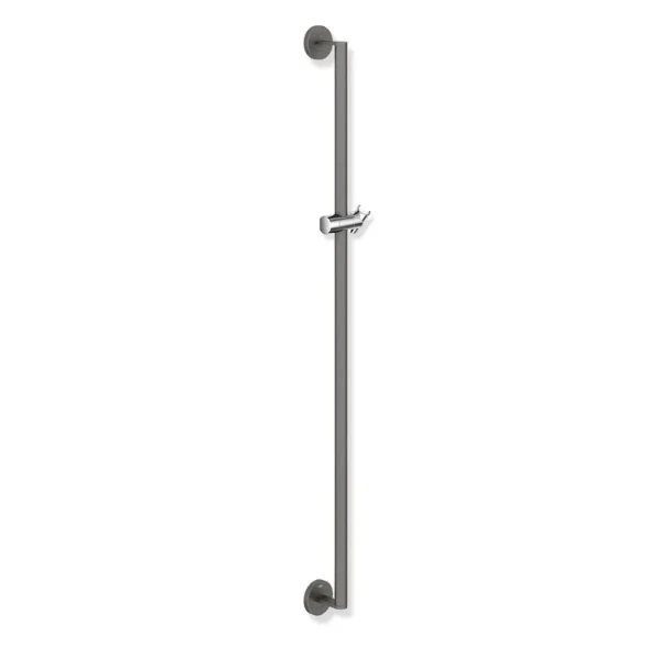 HEWI barre d.douche , Ø25,L=1100mm, poudre, gris foncé mat/chr