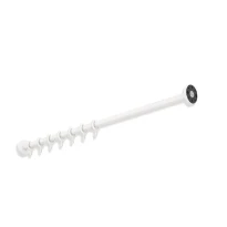 HEWI tringle à rideau , Ø25 L=1000mm, 10 anneaux, poudre, blanc mat