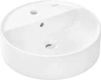 Hansgrohe Xuniva S vasque à poser 450 x 450 mm - blanc - avec trou robinetterie - avec trop-plein