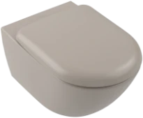 Villeroy & Boch Antao WC suspendue TwistFlush - Almond CeramicPlus - sans rebord - B370xD560 mm