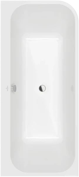 Villeroy & Boch Architectura OffSet bad 1800 x 800 mm - acryl - wit -  linkse uitvoering - met frontpaneel