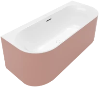 Villeroy & Boch Loop & Friends Back-to-wall bain 1800 x 800 - Acryl - Stone White - avec panneau frontal