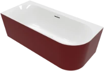 Villeroy & Boch Loop & Friends Back-to-wall bain 1800 x 800 - Acryl - blanc - modèle gauche - met fronpaneel