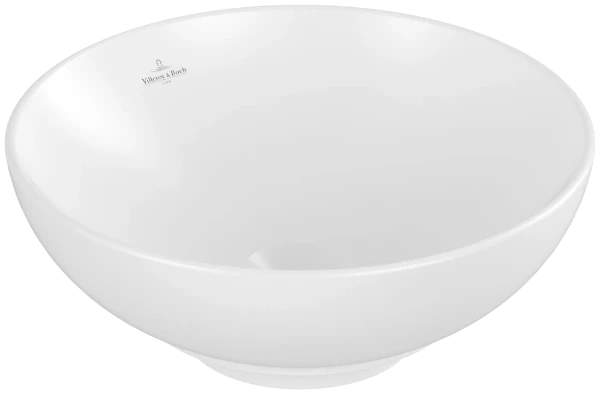 Villeroy & Boch Loop & Friends vasque à poser 380 x 380 x 120 mm - Stone White CeramicPlus - sans trou de robinetterie - sans trop-plein
