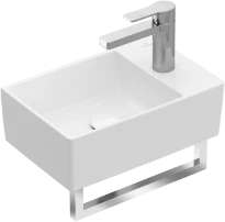 Villeroy & Boch Memento 2.0 lave-mains 400 x 260 mm - blanc - avec trou de robinet - sans trop-plein