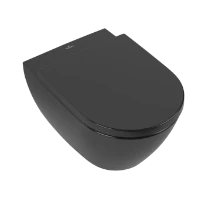 Villeroy & Boch Subway 2.0 WC suspendue DirectFlush - Pure Black CeramicPlus - sans rebord B370xD560mm