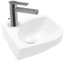 Villeroy & Boch Subway 3.0 lave-mains 320 x 320 mm - blanc - avec trou de robinetterie - sans trop-plein