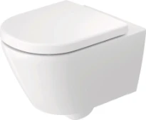 Duravit D-Code toilette suspendue Rimless - blanc - sans rebord B370xD540 mm